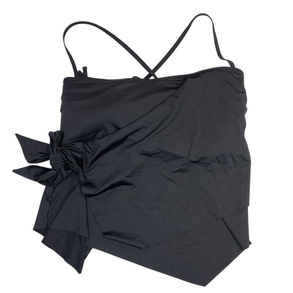 Becca Color Code Side Tie Tankini top black - 1X - Picture 2 of 11